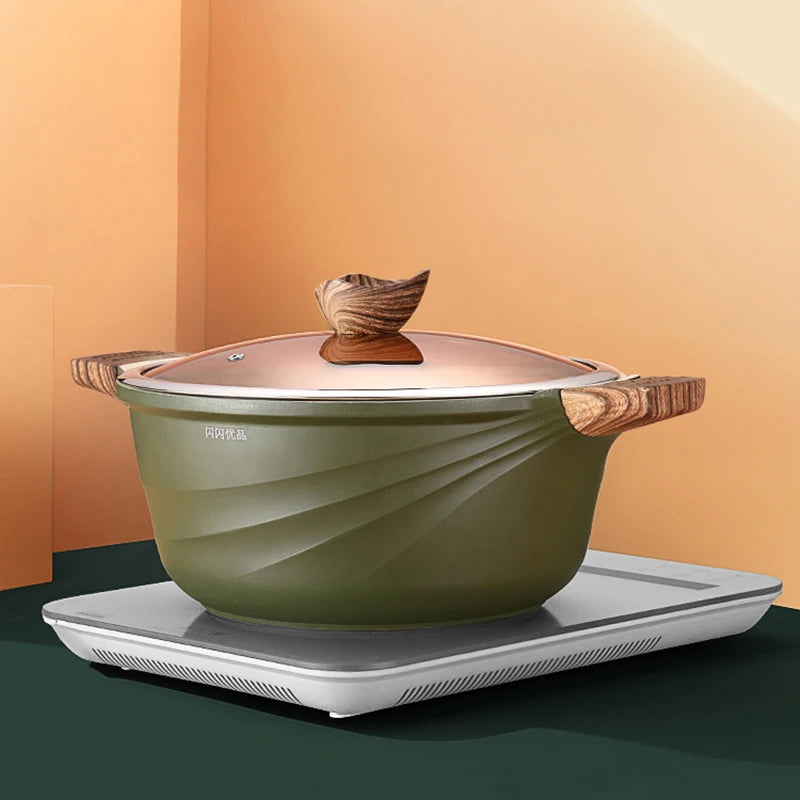 Maifan Stone Non-Stick Pan Stew Cooking Pots for the Kitchen Induction Cooker Pans Special Saucepan Household Cookware Soup Pot