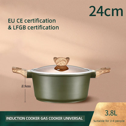 Maifan Stone Non-Stick Pan Stew Cooking Pots for the Kitchen Induction Cooker Pans Special Saucepan Household Cookware Soup Pot