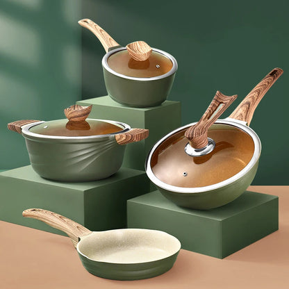Maifan Stone Non-Stick Pan Stew Cooking Pots for the Kitchen Induction Cooker Pans Special Saucepan Household Cookware Soup Pot