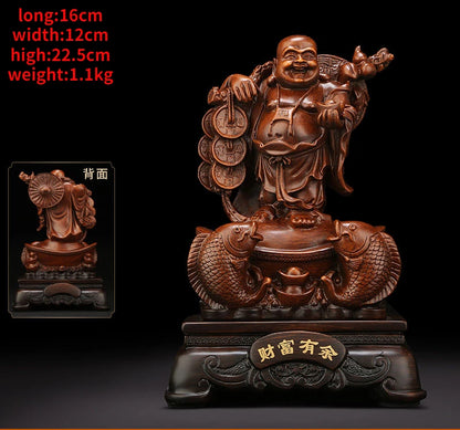 Maitreya Buddha Ornaments Living Room Wine Cooler Big Belly Smiling Buddha Office Decor House Fortune Craft Gifts