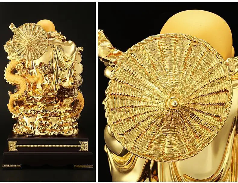 Maitreya Buddha Ornaments Living Room Wine Cooler Big Belly Smiling Buddha Office Decor House Fortune Craft Gifts