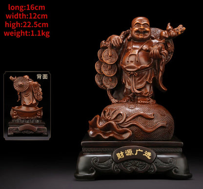 Maitreya Buddha Ornaments Living Room Wine Cooler Big Belly Smiling Buddha Office Decor House Fortune Craft Gifts