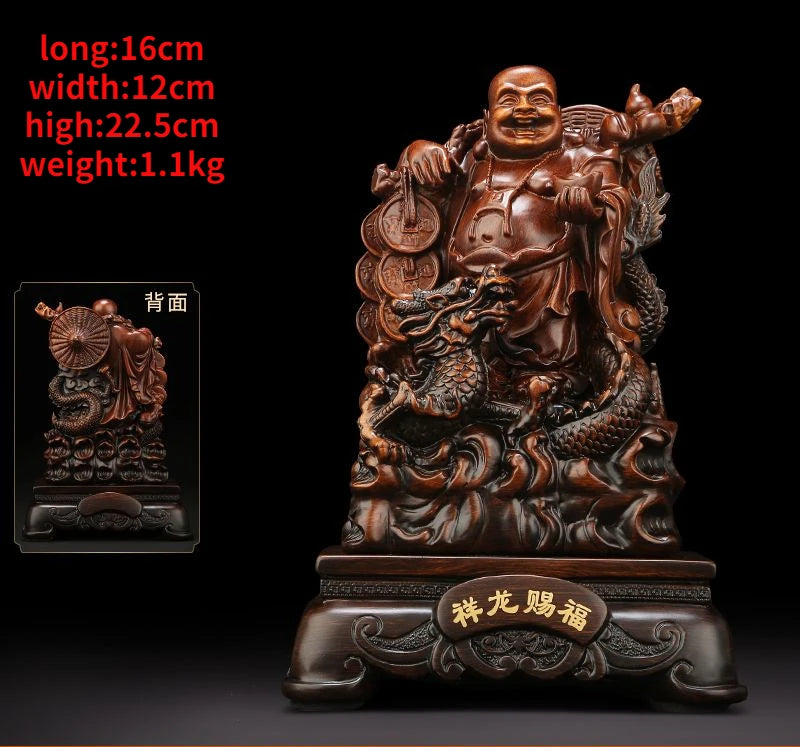 Maitreya Buddha Ornaments Living Room Wine Cooler Big Belly Smiling Buddha Office Decor House Fortune Craft Gifts