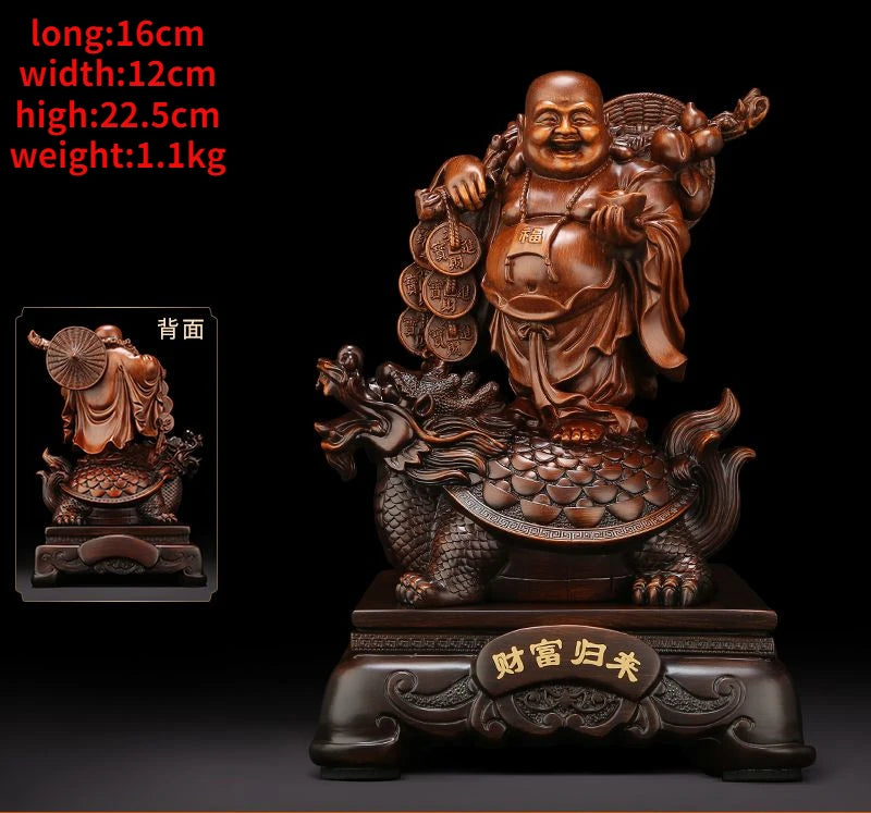 Maitreya Buddha Ornaments Living Room Wine Cooler Big Belly Smiling Buddha Office Decor House Fortune Craft Gifts