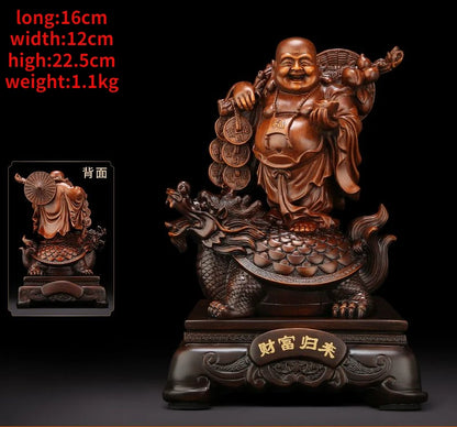 Maitreya Buddha Ornaments Living Room Wine Cooler Big Belly Smiling Buddha Office Decor House Fortune Craft Gifts