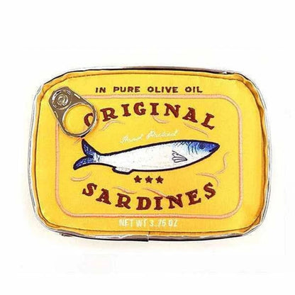 Makeup Bag Toiletry Bag with Zipper Portable Clutch Canned Sardines Shape Makeup Bag for Personal Care Beauty