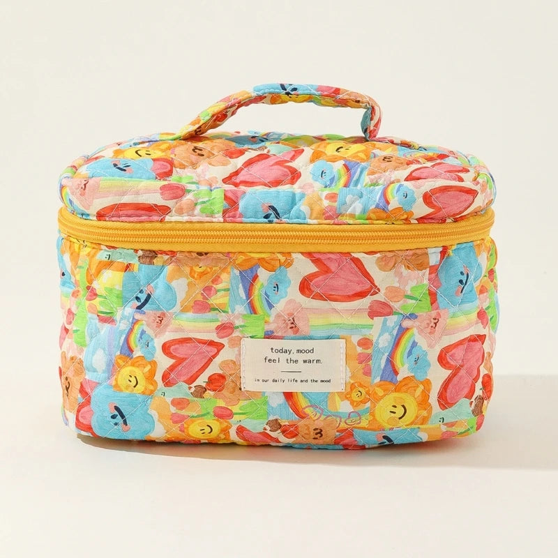 Makeup Bag for Personal Care Beauty Cosmetics Large Capacity Handbag Portable