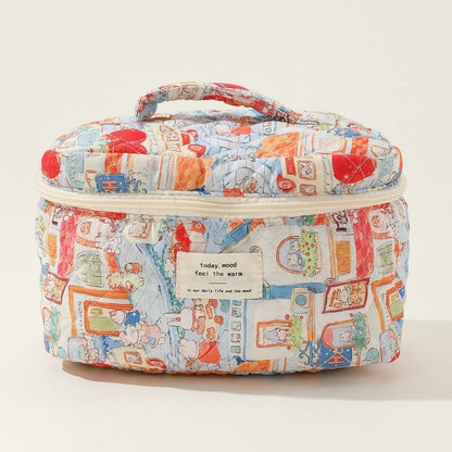 Makeup Bag for Personal Care Beauty Cosmetics Large Capacity Handbag Portable