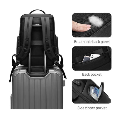 Male Backpack High Quality Waterproof Lightweight Oxford Multifunctional Travel Business Laptop Backpacks for Men Short Distance