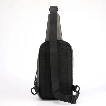 Male High Quality Nylon Messenger Chest Bags Multi-USB Charging Reflective Strip Men Shoulder Sling Daypack Backpack Rucksack