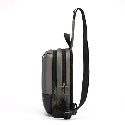 Male High Quality Nylon Messenger Chest Bags Multi-USB Charging Reflective Strip Men Shoulder Sling Daypack Backpack Rucksack