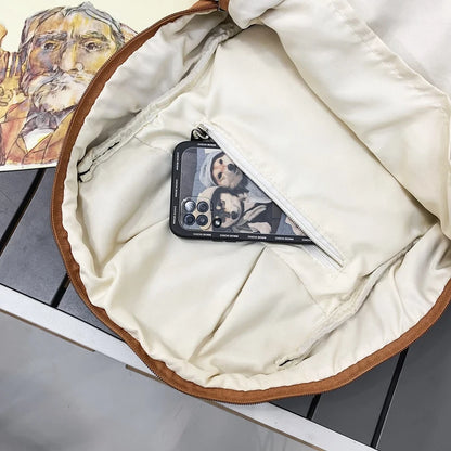 Male Lady Retro Canvas Travel Book Bag Vintage Men School Women College Backpack Trendy Girl Boy Brown Laptop Bag Fashion Female