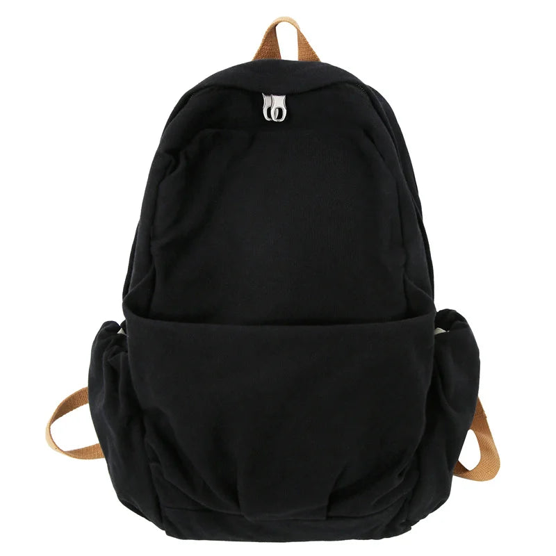 Male Lady Retro Canvas Travel Book Bag Vintage Men School Women College Backpack Trendy Girl Boy Brown Laptop Bag Fashion Female