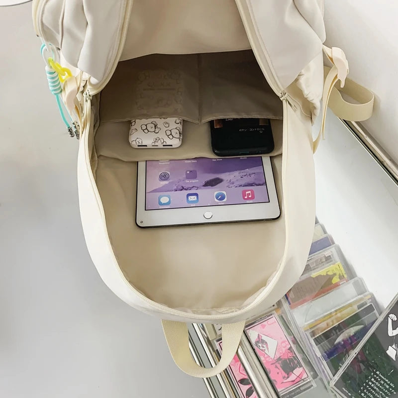 Male Lady Waterproof Mesh Book Bag Boy Girl Travel Backpack Female Cute Laptop College Backpack Fashion Women Men Net School Bag