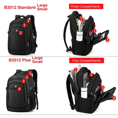 Male multifunction fashion business casual travel high-capacity backpack waterproof 18" inch Laptop men backpack