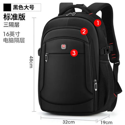 Male multifunction fashion business casual travel high-capacity backpack waterproof 18" inch Laptop men backpack