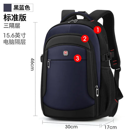 Male multifunction fashion business casual travel high-capacity backpack waterproof 18" inch Laptop men backpack