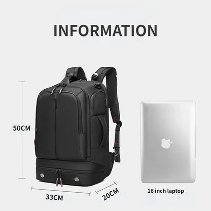 Man Backpack Business Reinforced Waterproof Large Capacity Light Weat Handbag Multifinonal Travel Bags Commuting Crossbody Bag