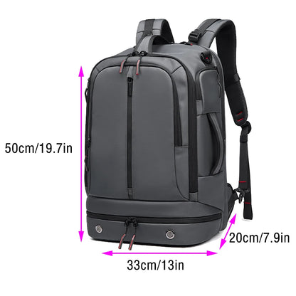 Man Backpack Business Reinforced Waterproof Large Capacity Light Weat Handbag Multifinonal Travel Bags Commuting Crossbody Bag