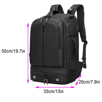 Man Backpack Business Reinforced Waterproof Large Capacity Light Weat Handbag Multifinonal Travel Bags Commuting Crossbody Bag