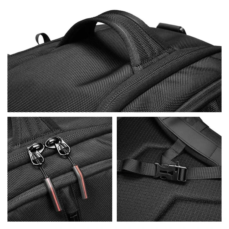 Man Backpack Business Reinforced Waterproof Large Capacity Light Weat Handbag Multifinonal Travel Bags Commuting Crossbody Bag