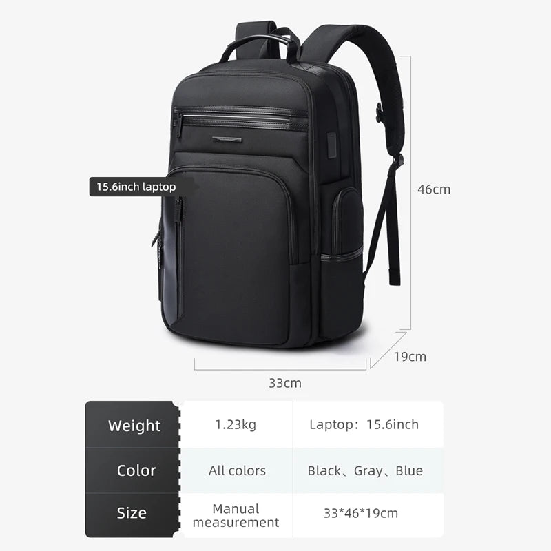 Man Backpack Laptop 15.6 Luxury Waterproof School Men's Backpacks Aesthetic USB Travel Bag Fashion Multifunction Male Backpack