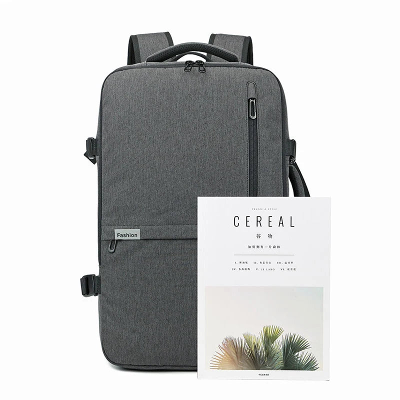 Man Backpacks Fit 15 inch Laptop USB Recharging Multifunction Men Multi-layer Space Travel Backpack Business Bag Male Mochila