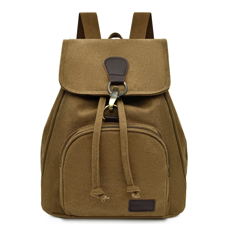 Man Canvas Backpacks Vintage Schoolbag For Teenage Girls Retro College Student Fashion Male School Bags Fabric Knapsack
