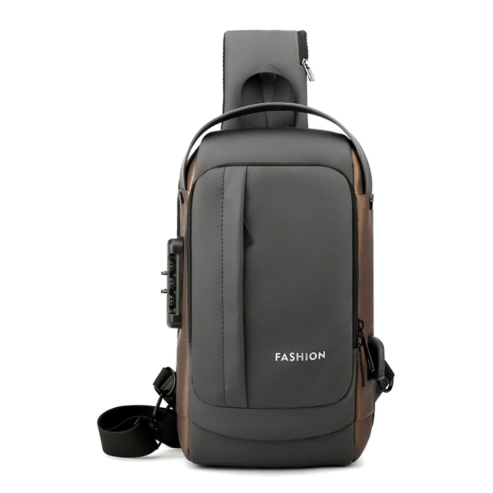 Man Canvas Chest Bag Fashion Pocket Sling Bag Waist Belt Bag Man Sling Chest Bag Fashion Travel Purse Phone Pouch