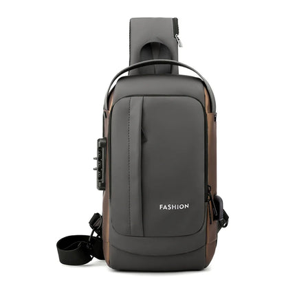 Man Canvas Chest Bag Fashion Pocket Sling Bag Waist Belt Bag Man Sling Chest Bag Fashion Travel Purse Phone Pouch