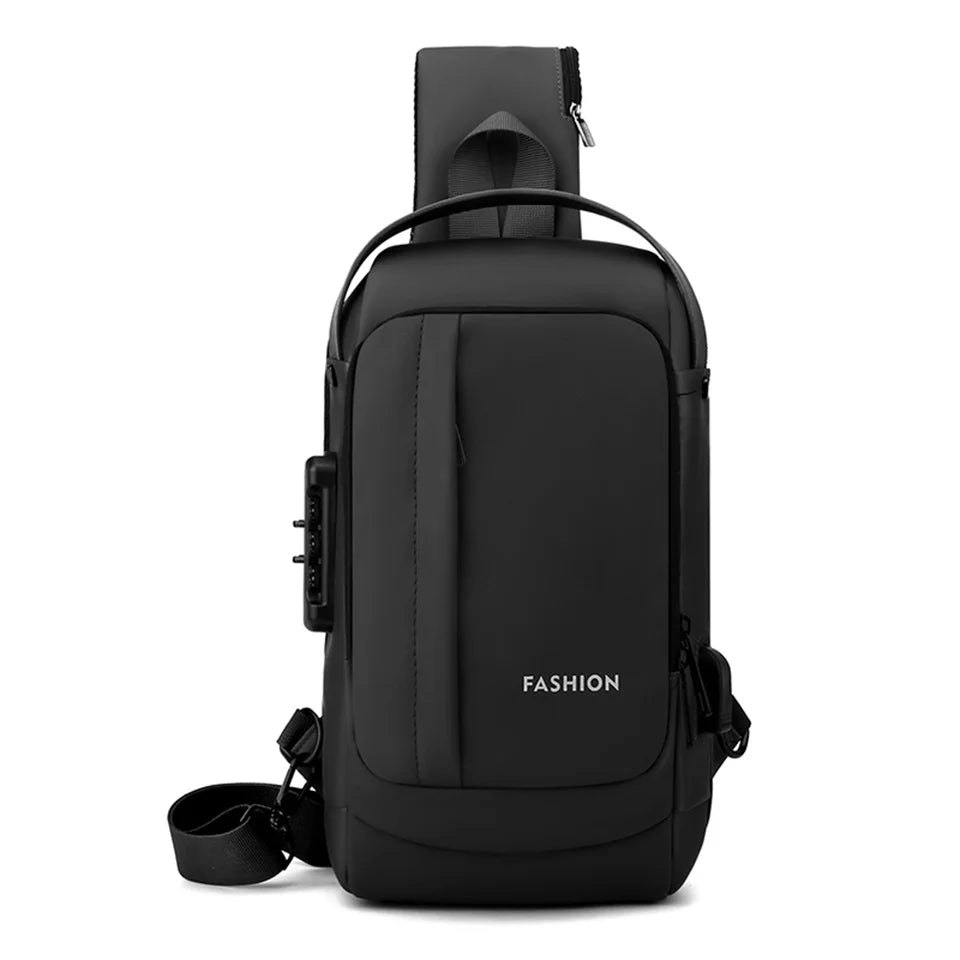 Man Canvas Chest Bag Fashion Pocket Sling Bag Waist Belt Bag Man Sling Chest Bag Fashion Travel Purse Phone Pouch