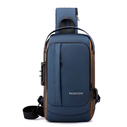 Man Canvas Chest Bag Fashion Pocket Sling Bag Waist Belt Bag Man Sling Chest Bag Fashion Travel Purse Phone Pouch