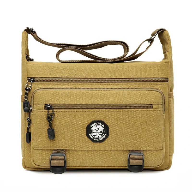 Man Canvas Shoulder Bag Messenger Bag Shopping Handbag Male Travel Casual Crossbody Bags Shopping Men Tote
