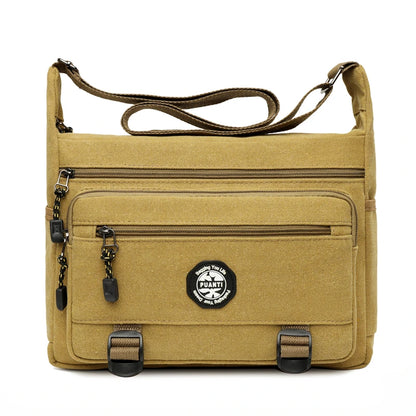 Man Canvas Shoulder Bag Messenger Bag Shopping Handbag Male Travel Casual Crossbody Bags Shopping Men Tote