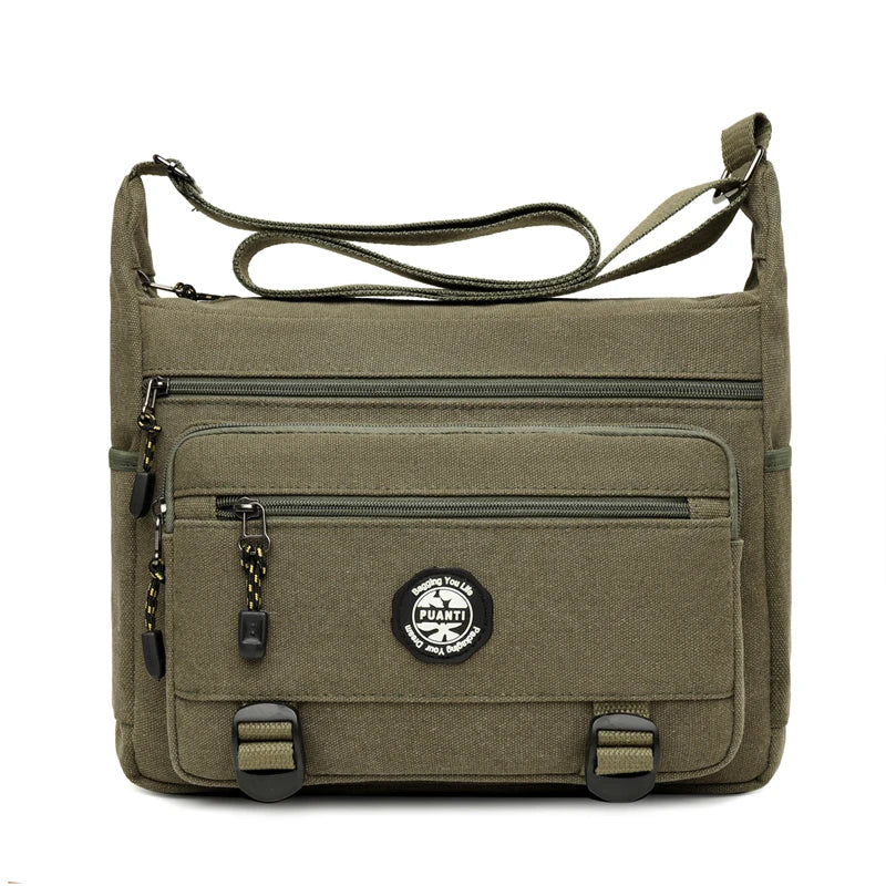 Man Canvas Shoulder Bag Messenger Bag Shopping Handbag Male Travel Casual Crossbody Bags Shopping Men Tote