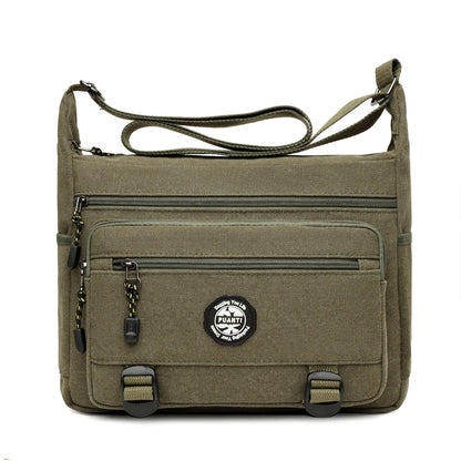 Man Canvas Shoulder Bag Messenger Bag Shopping Handbag Male Travel Casual Crossbody Bags Shopping Men Tote