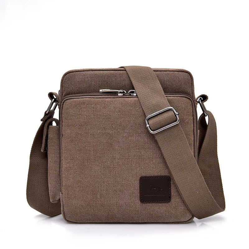 Man Canvas Shoulder Bags For Male Multi-function Handbags Travel Tote Male Crossbody Shopper Bag