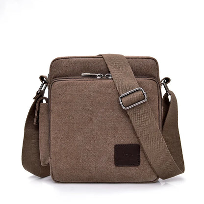 Man Canvas Shoulder Bags For Male Multi-function Handbags Travel Tote Male Crossbody Shopper Bag