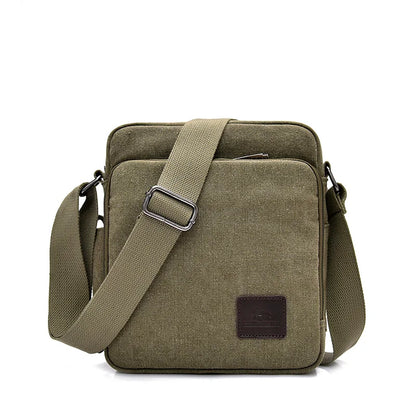Man Canvas Shoulder Bags For Male Multi-function Handbags Travel Tote Male Crossbody Shopper Bag