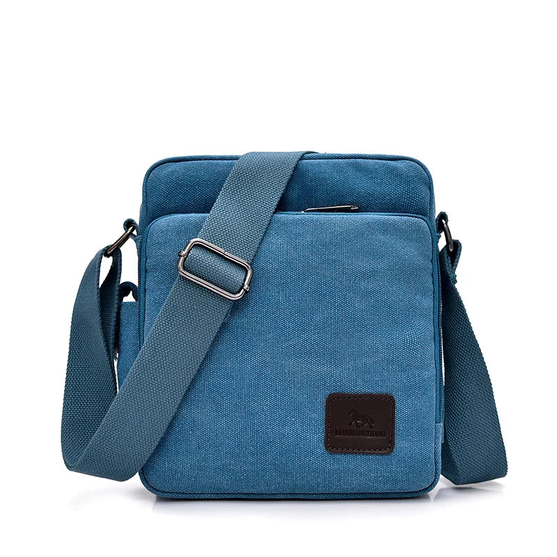 Man Canvas Shoulder Bags For Male Multi-function Handbags Travel Tote Male Crossbody Shopper Bag