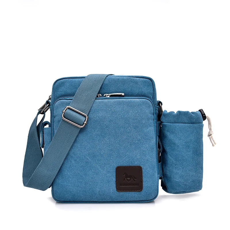 Man Canvas Shoulder Bags For Male Multi-function Handbags Travel Tote Male Crossbody Shopper Bag