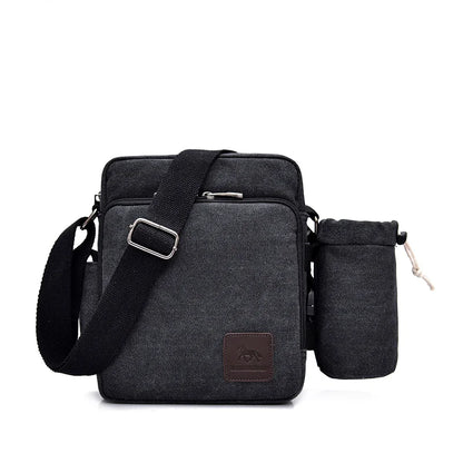 Man Canvas Shoulder Bags For Male Multi-function Handbags Travel Tote Male Crossbody Shopper Bag