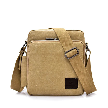 Man Canvas Shoulder Bags For Male Multi-function Handbags Travel Tote Male Crossbody Shopper Bag