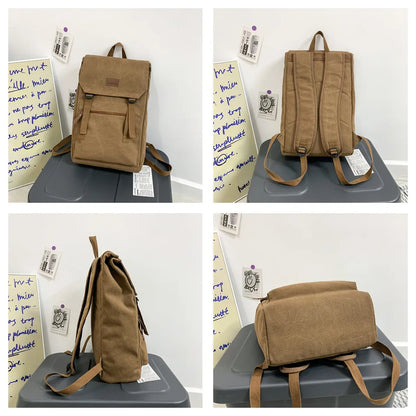 Man Canvas Travel Backpack Large Capacity Mountaineering Schoolbag High Quality Travel Shoulder Bags Men Backpacks