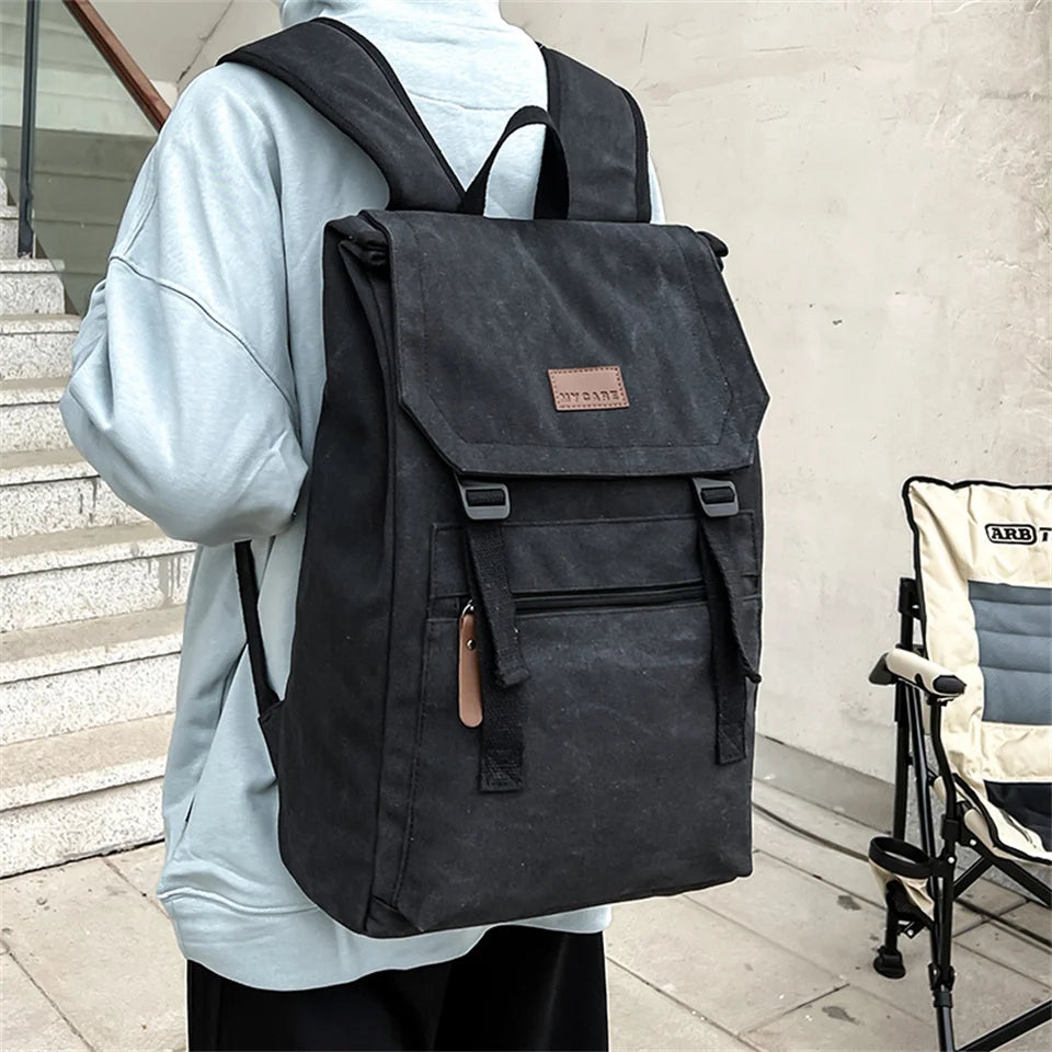 Man Canvas Travel Backpack Large Capacity Mountaineering Schoolbag High Quality Travel Shoulder Bags Men Backpacks