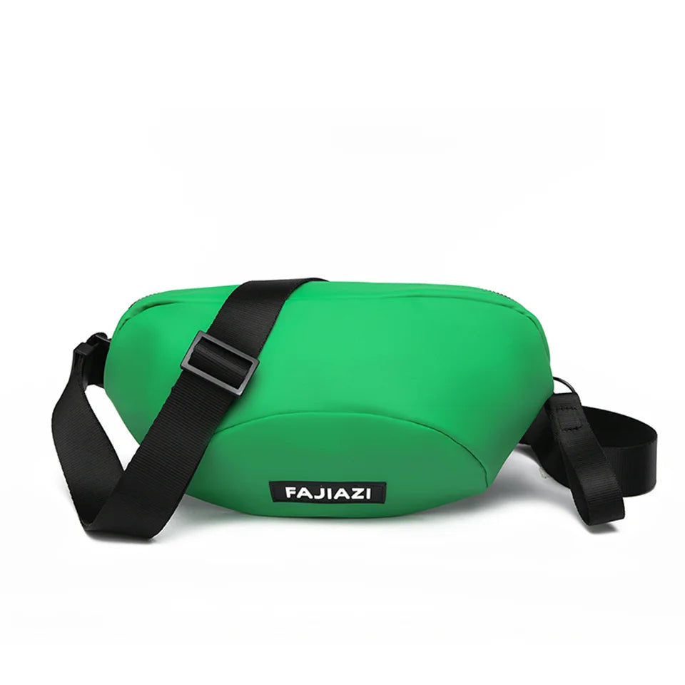 Man Chest Pack Nylon Bag Vintage Crossbody Bag Men's Business Sling Bags Travel Male Casual Shoulder Bag