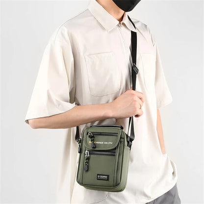 Man Crossbody Bag Leisure Messenger Bag Male Waterproof Nylon Satchel Over The Shoulder Men Tote