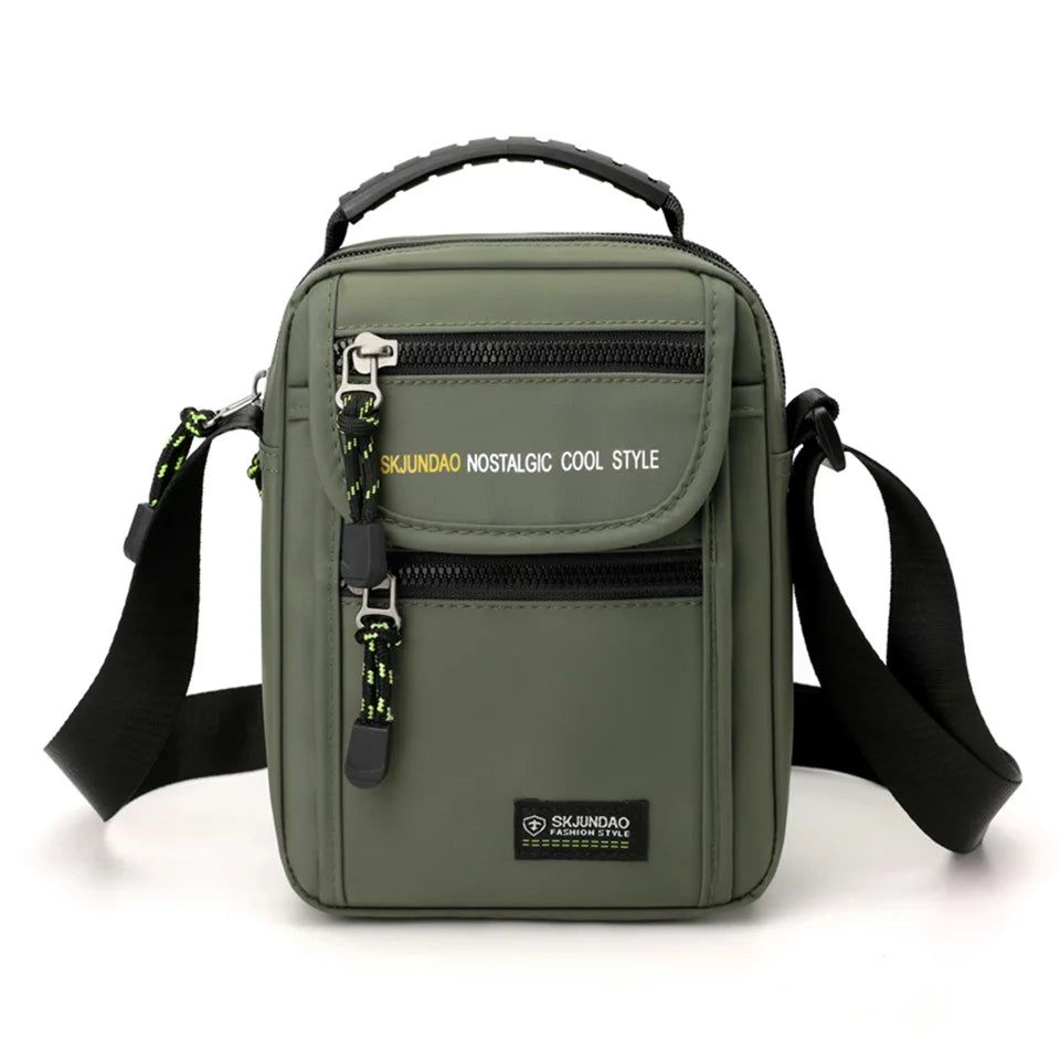Man Crossbody Bag Leisure Messenger Bag Male Waterproof Nylon Satchel Over The Shoulder Men Tote