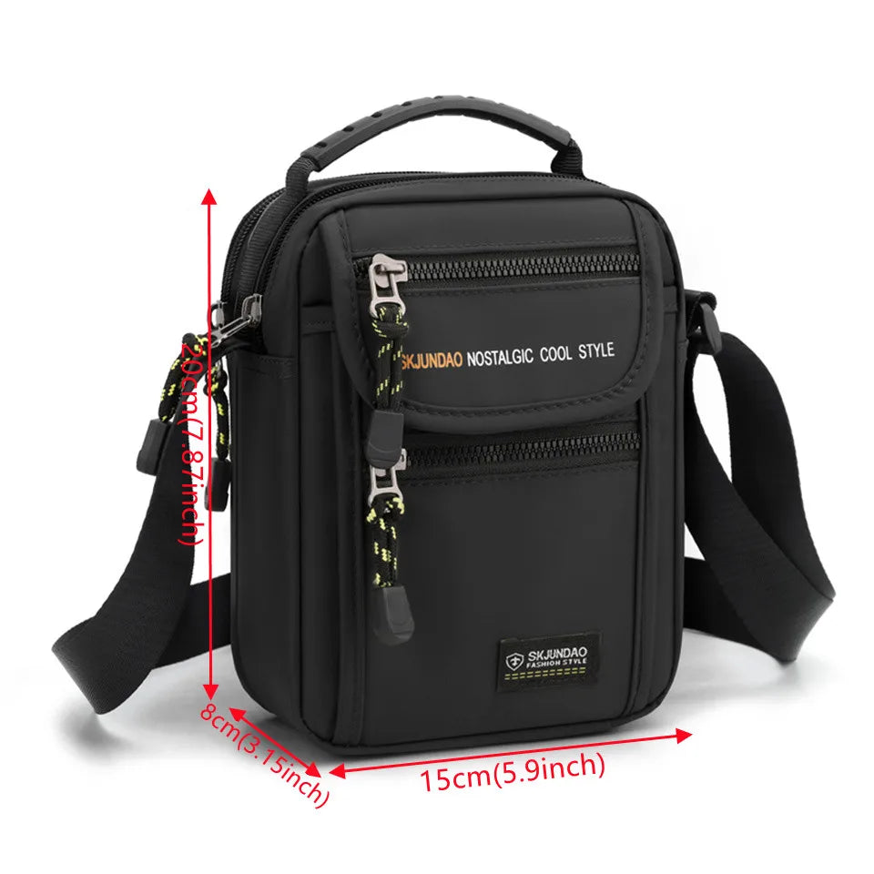 Man Crossbody Bag Leisure Messenger Bag Male Waterproof Nylon Satchel Over The Shoulder Men Tote