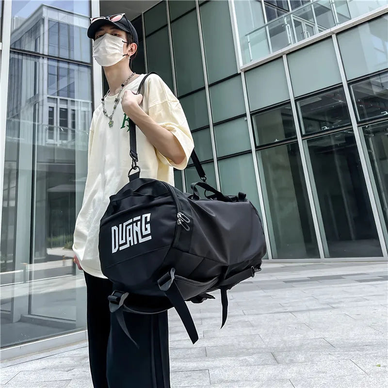 Man Fashion Nylon Travel Backpacks Male Multi-functional Shoulder Bag Sports And Fitness Bag Men High-capacity Crossbody Bags